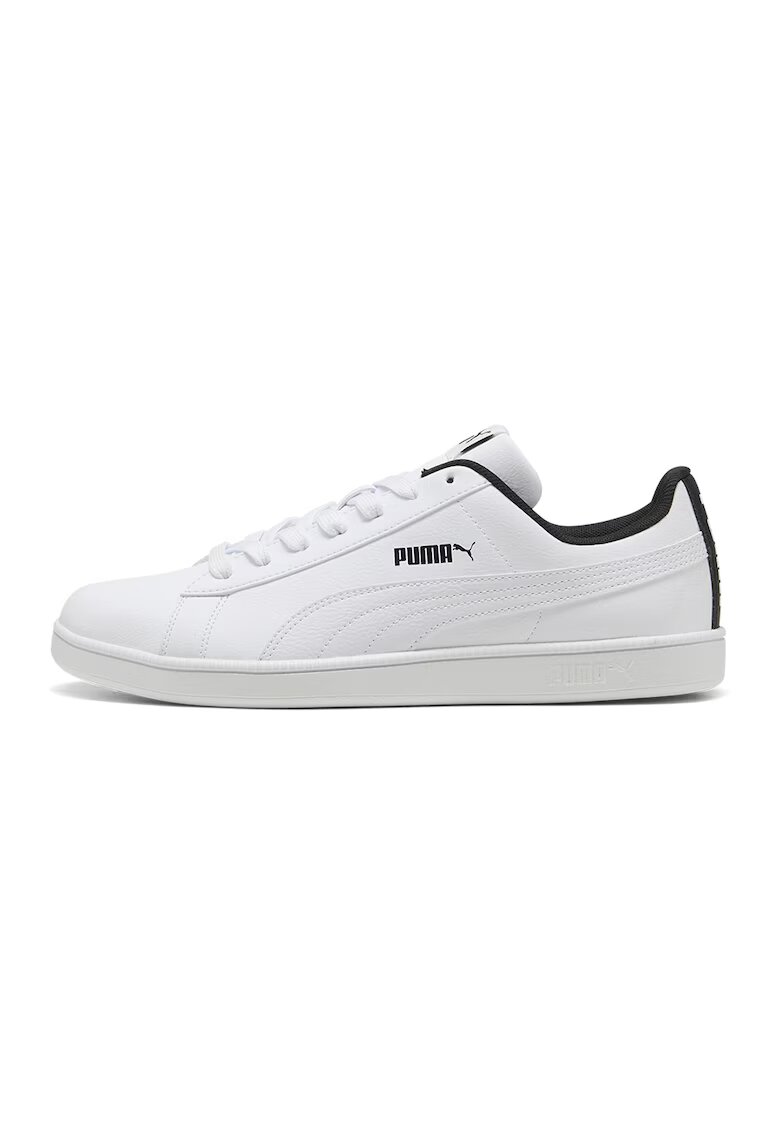 Puma Pantofi sport de piele ecologica cu talpa plata 372605 - Negru/Alb optic