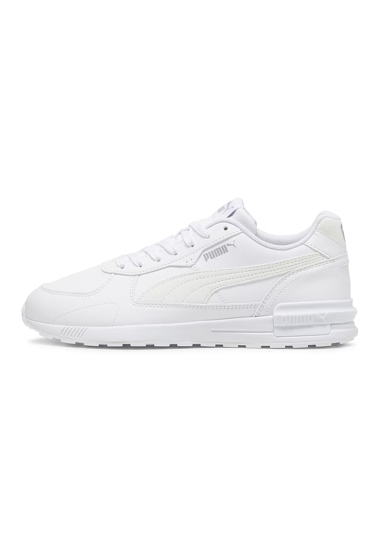 Puma Pantofi sport de piele ecologica Graviton - Alb murdar