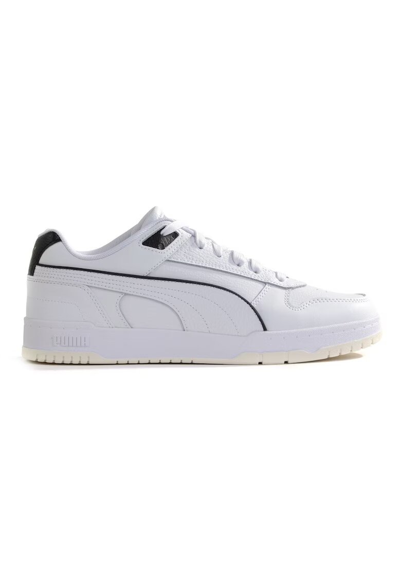 Puma Pantofi sport de piele ecologica si piele RBD Game - Alb