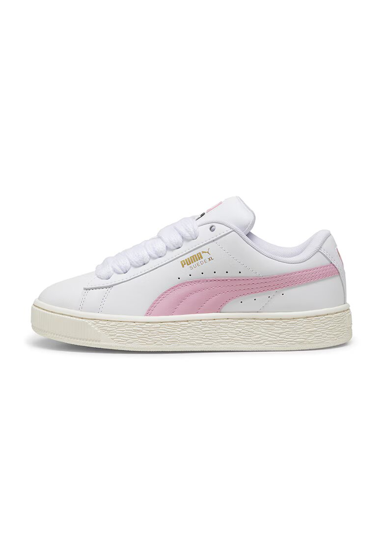 Puma Pantofi sport de piele si piele ecologica - 12334 - Alb/Roz