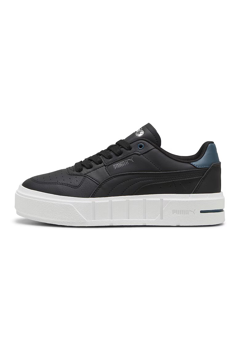Puma Pantofi sport de piele si piele ecologica Cali Court - Negru