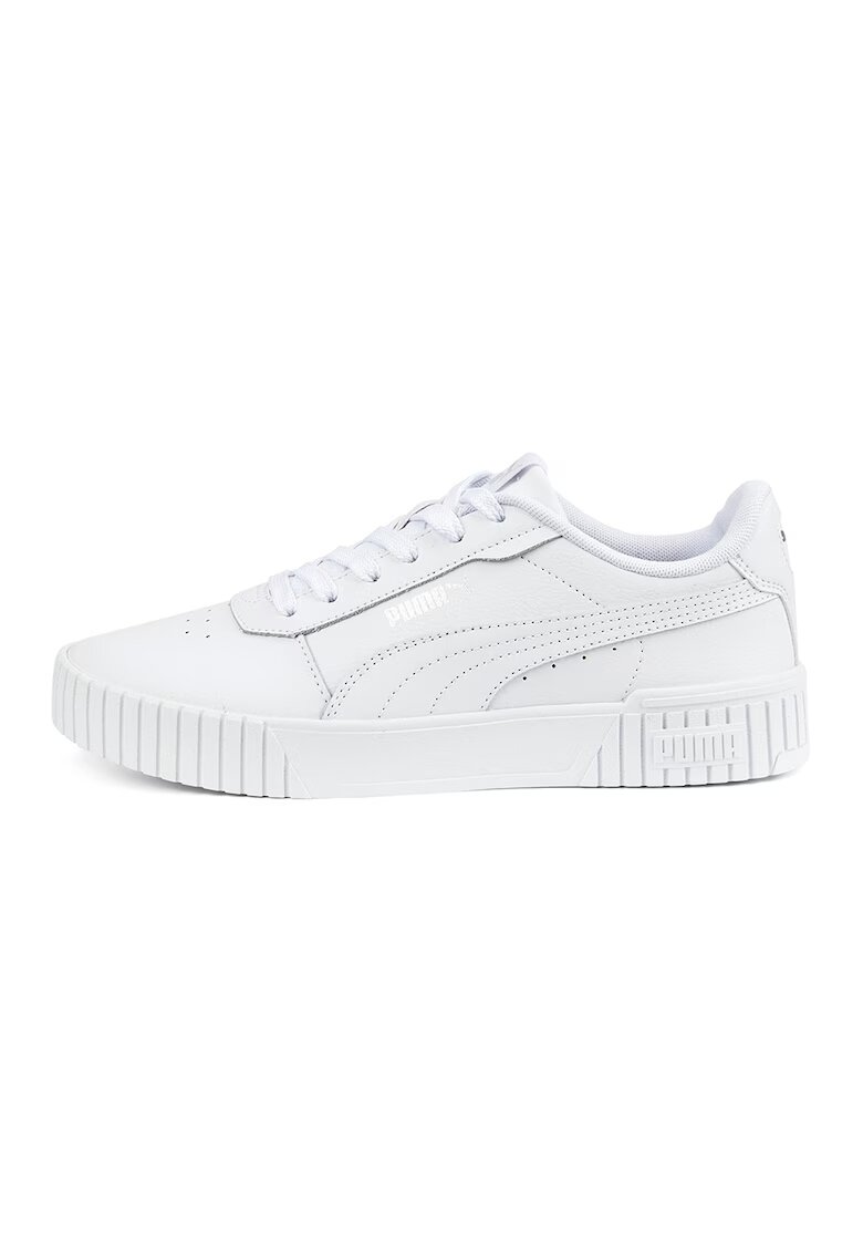 Puma Pantofi sport de piele si piele ecologica Carina 2.0 - Alb