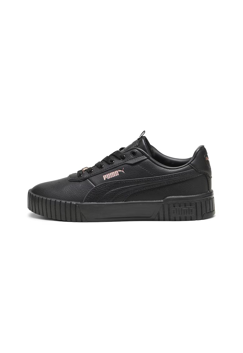 Puma Pantofi sport de piele si piele ecologica Carina 2.0 Lux - Negru