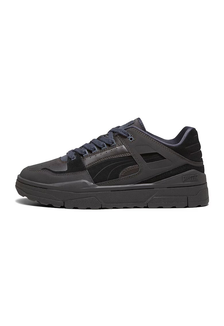Puma Pantofi sport de piele si piele ecologica Slipstream - Negru stins