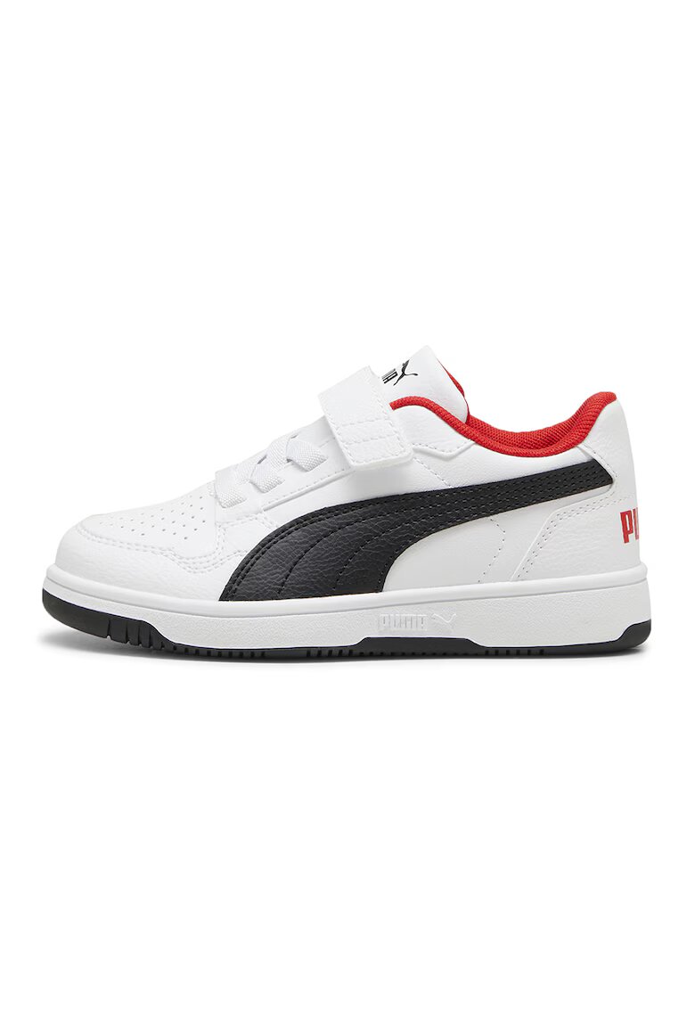 Puma Pantofi sport din piele ecologica cu inchidere velcro Reb-L AC+ PS - Rosu/Alb/Negru