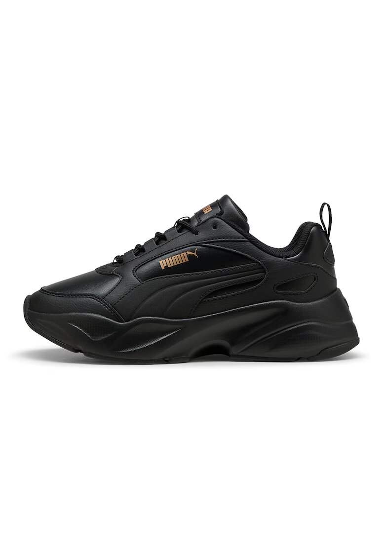 Puma Pantofi sport din piele ecologica cu talpa demi-wedge Cassa 2.0 - Negru