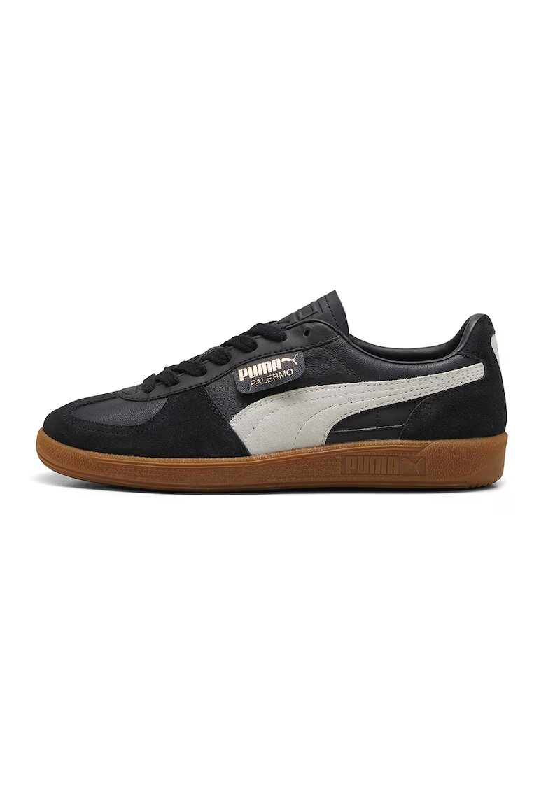 Puma Pantofi sport din piele intoarsa Palermo - Alb/Negru