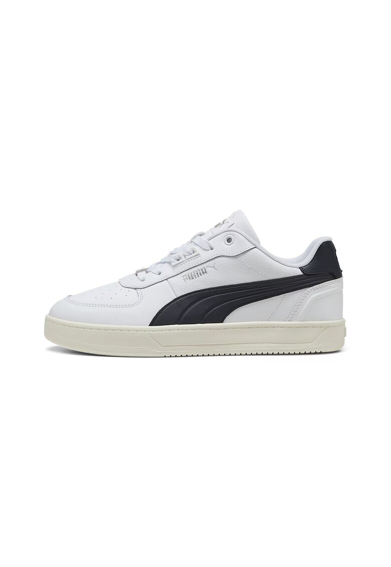 Puma Pantofi sport din piele si piele ecologica Caven 2.0 Lux - 74674 - Negru/Alb optic