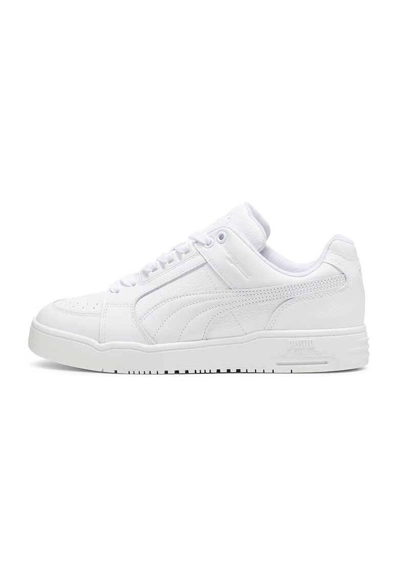 Puma Pantofi sport din piele si piele ecologica Slipstream - Alb