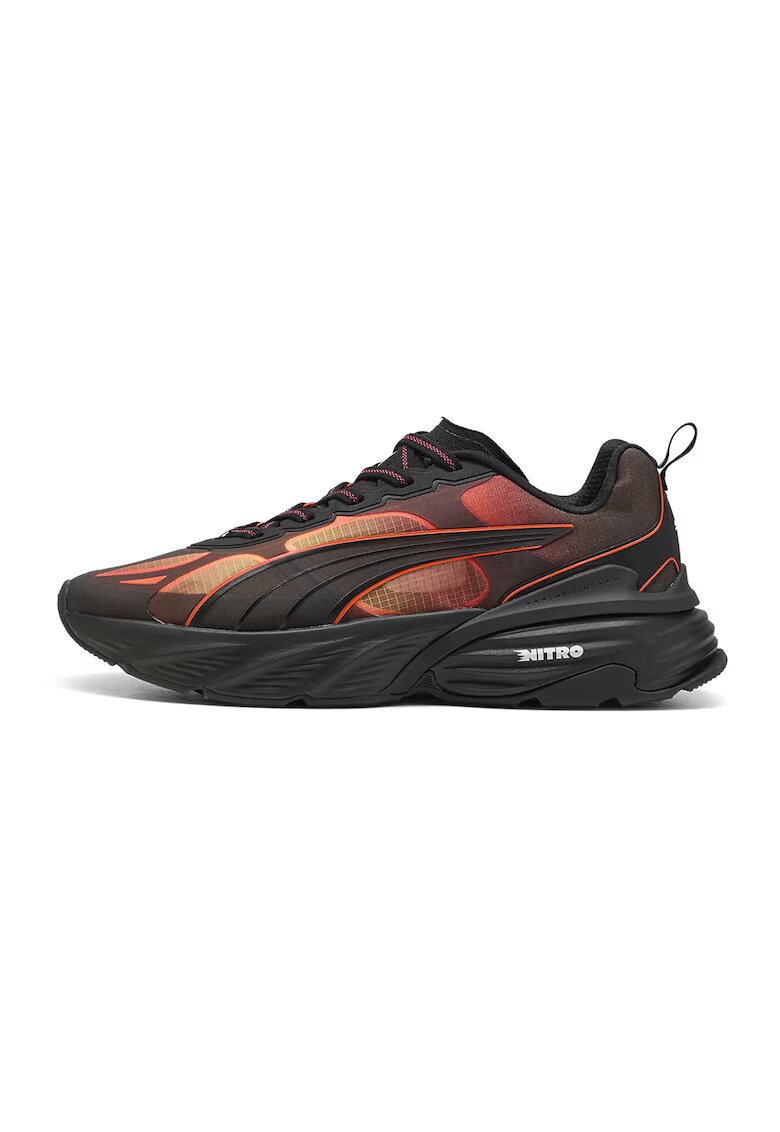 Puma Pantofi sport Fade Nitro V2 cu insertii de plasa - Rosu/Negru