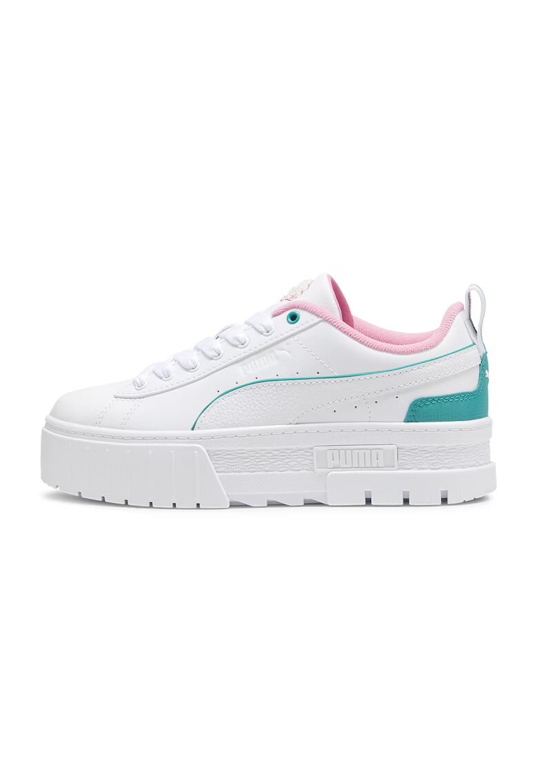 Puma Pantofi sport flatform cu garnituri contrastante Retro Resort - Alb optic