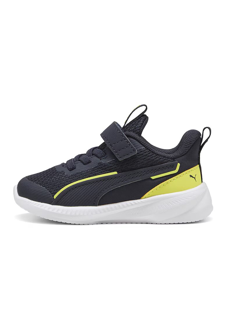 Puma Pantofi sport Flyer 3 de plasa cu banda velcro - Albastru ultramarin/Verde lime