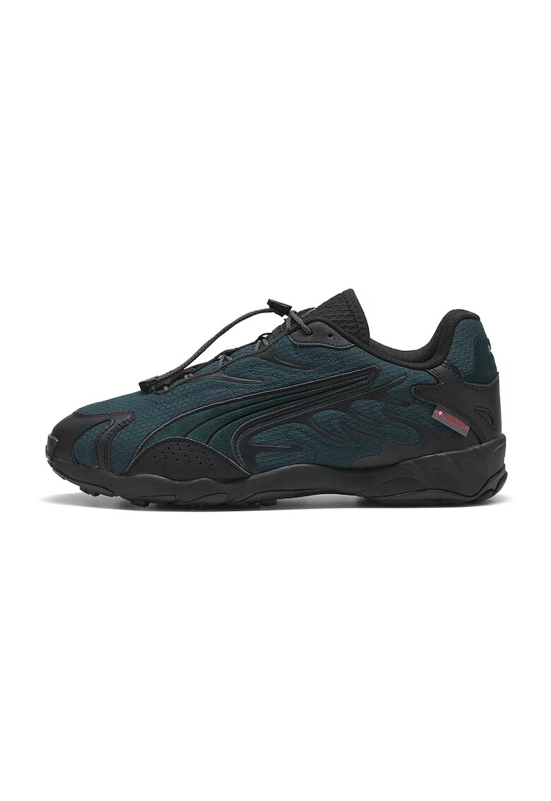 Puma Pantofi sport Inhale Urban Explorer din material textil cu insertii de piele - Negru/Bleumarin