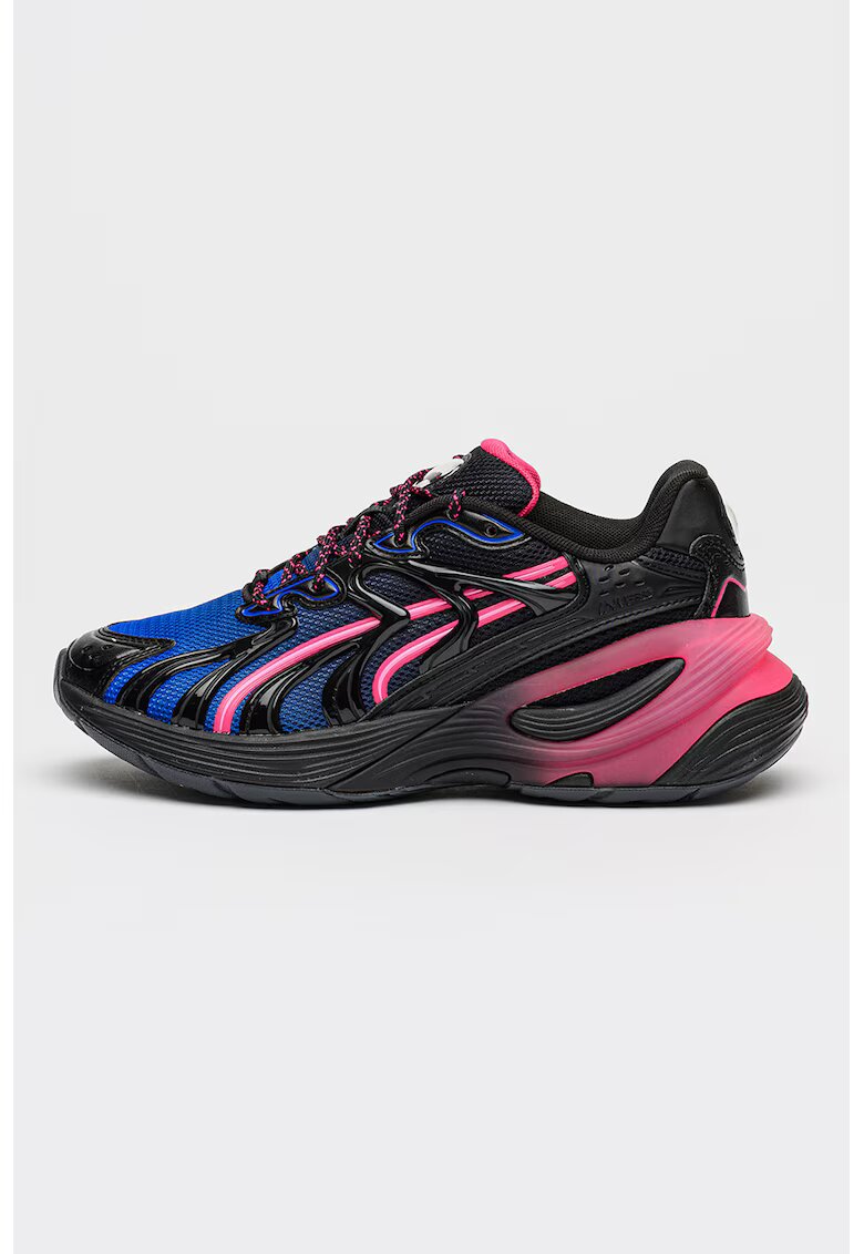 Puma Pantofi sport Inverse Vegas cu garnituri din material sintetic - Albastru inchis/Roz