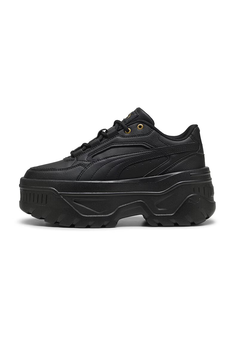 Puma Pantofi sport Karmen X-tra flatform de piele ecologica - Negru