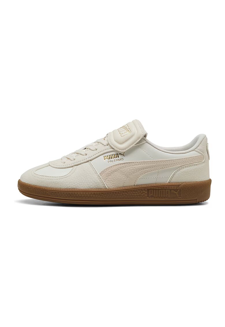 Puma Pantofi sport low-cut de piele - Alb fildes/Roz prafuit
