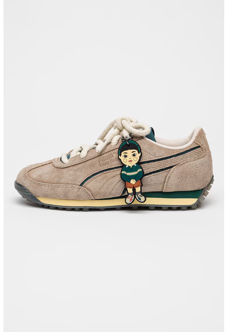 Puma Pantofi sport low-cut de piele intoarsa Squid Game - Rosu/Gri cenusiu