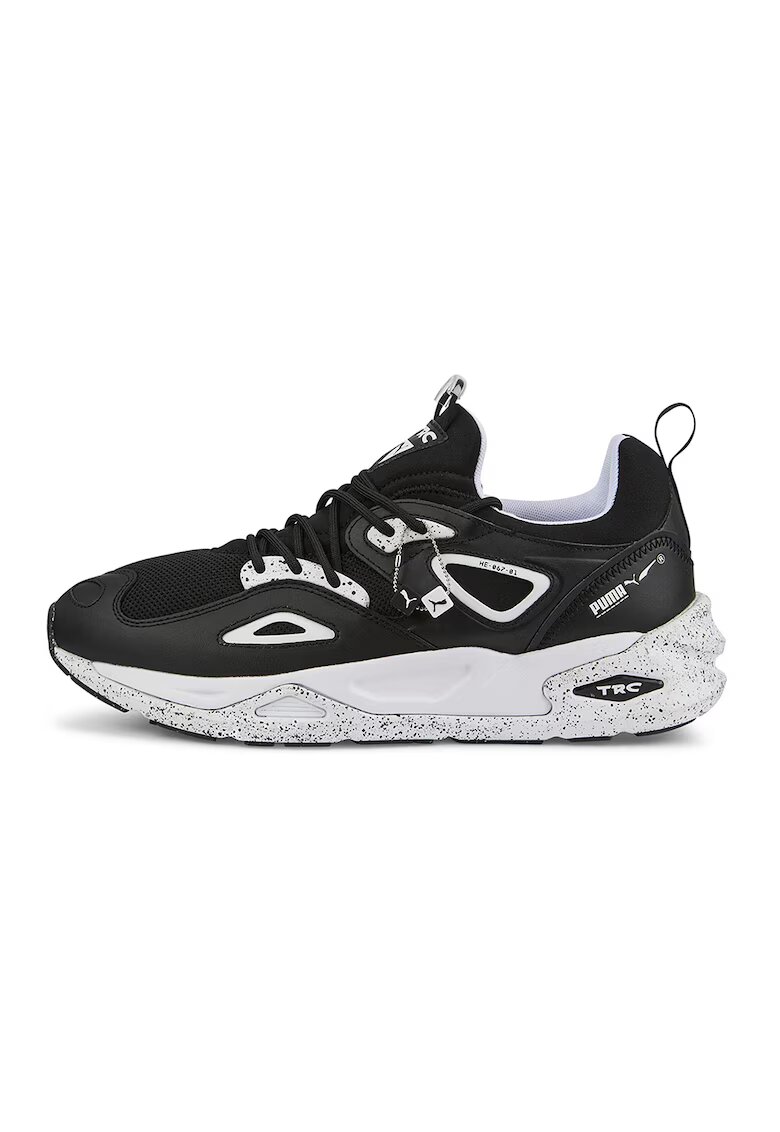 Puma Pantofi sport low-top cu pete decorative TRC Blaze Chance - Alb/Negru