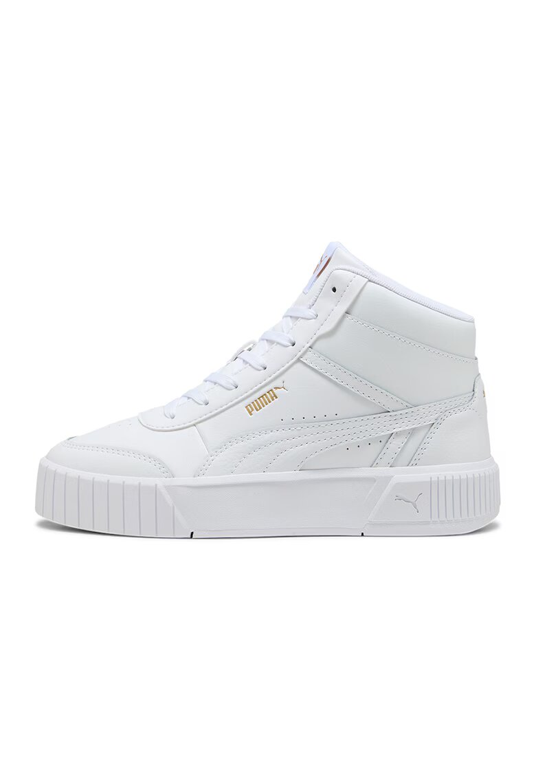 Puma Pantofi sport mid-cut din piele Carina MIa - Alb optic
