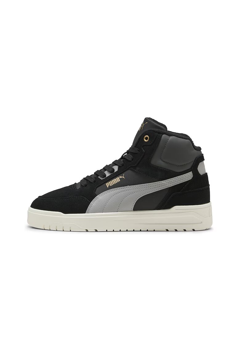 Puma Pantofi sport mid-cut Shuffle Downtown - Alb/Negru/Gri antracit