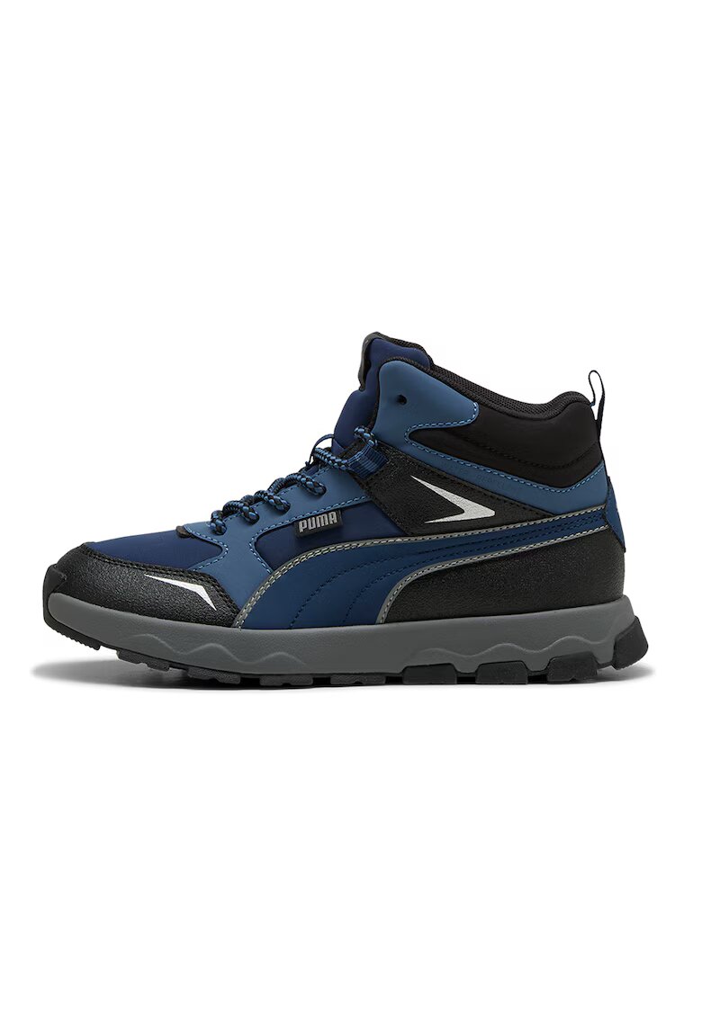 Puma Pantofi sport mid-high cu finisaj rezistent la apa Evolve - Negru/Albastru inchis