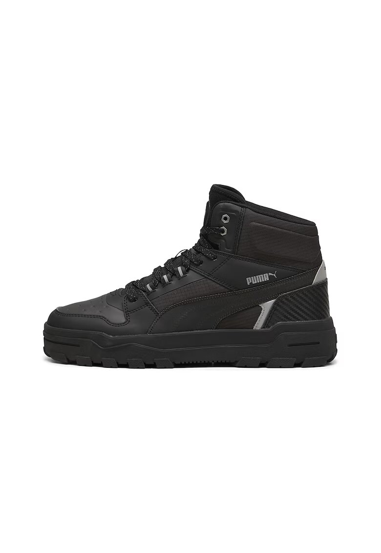 Puma Pantofi sport mid-high cu insertii de piele Rebound Abrupt Open Road II - Negru