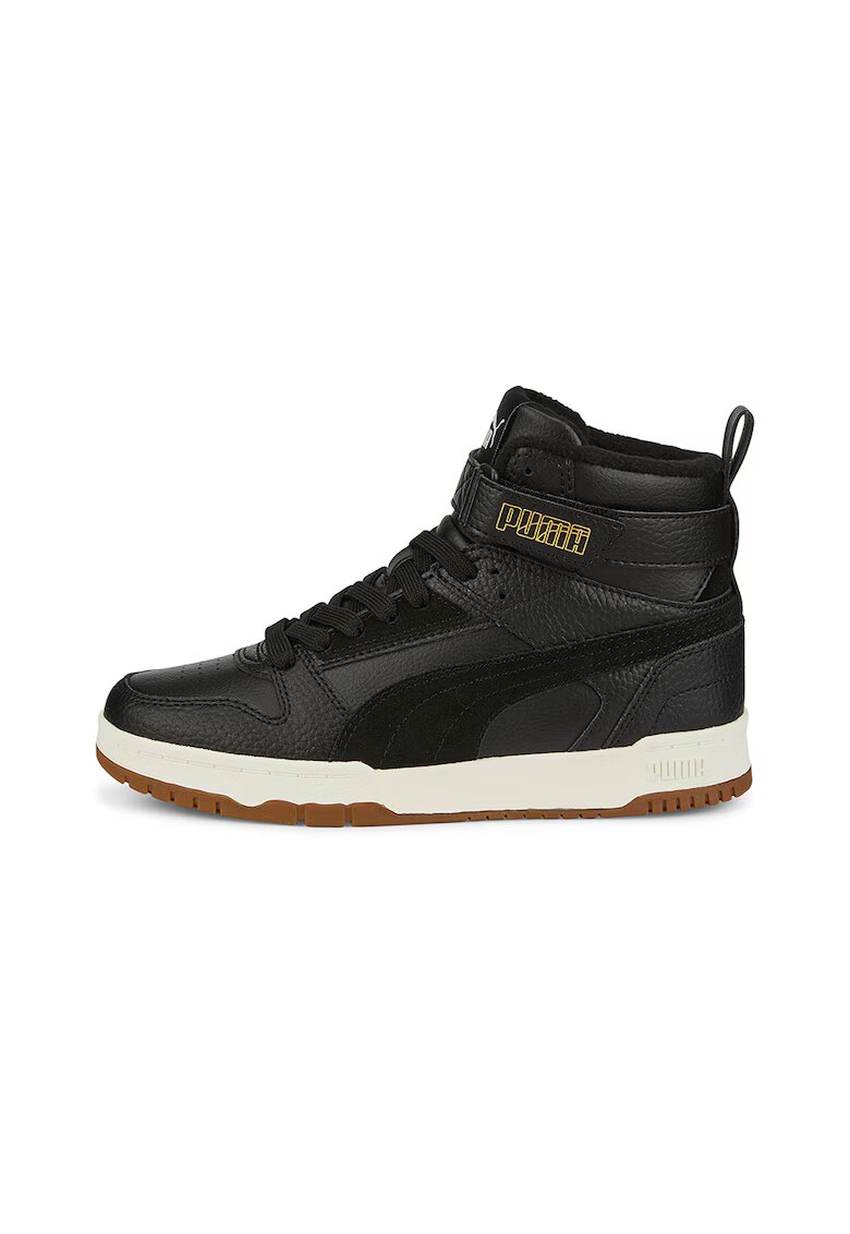 Puma Pantofi sport mid-high de piele si piele ecologica RBD Game - Negru