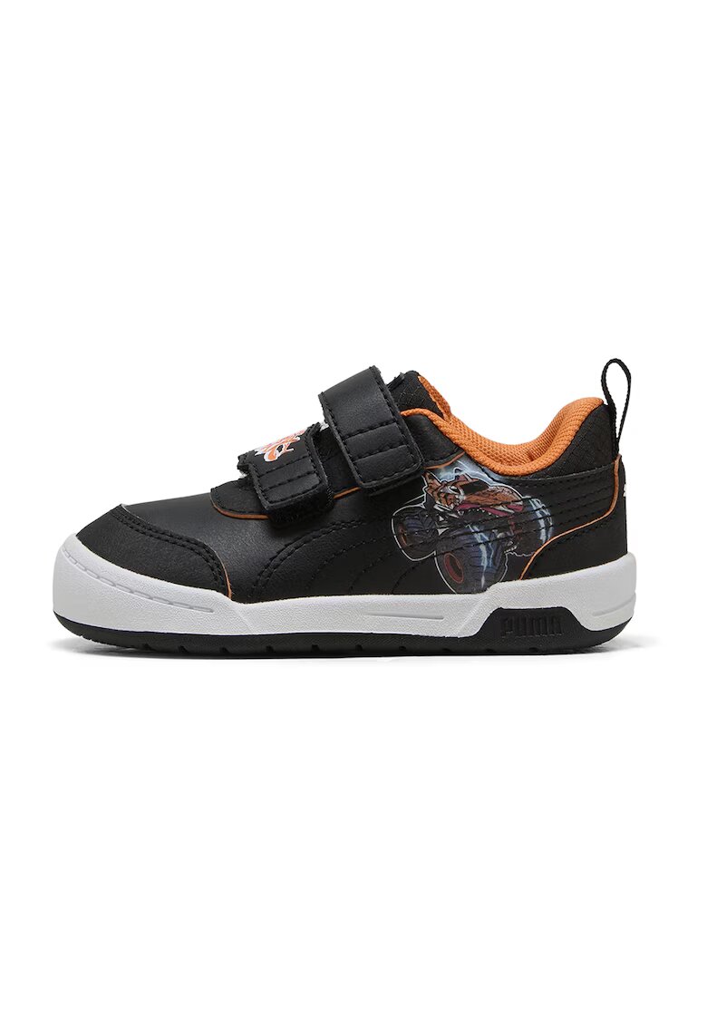 Puma Pantofi sport Multiflex 2 de piele ecologica cu imprimeu Monster Truck - Negru/Portocaliu