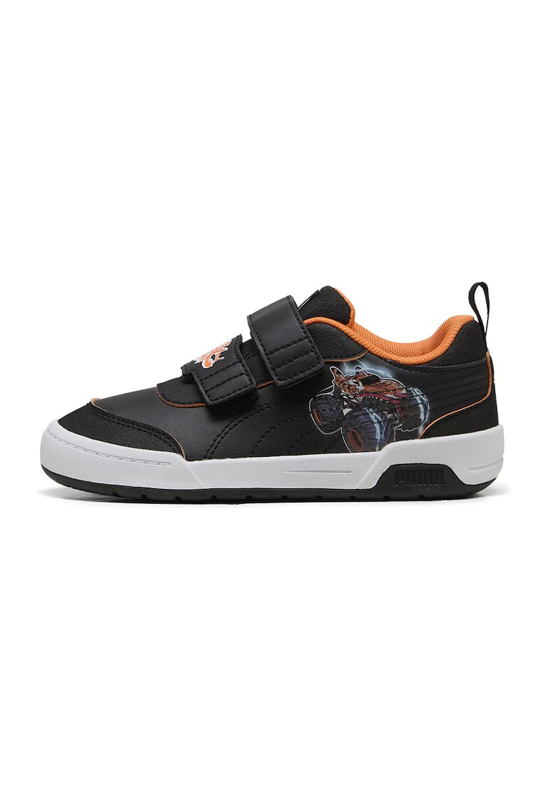 Puma Pantofi sport Multiflex 2 Hot Wheels cu velcro - Negru/Portocaliu