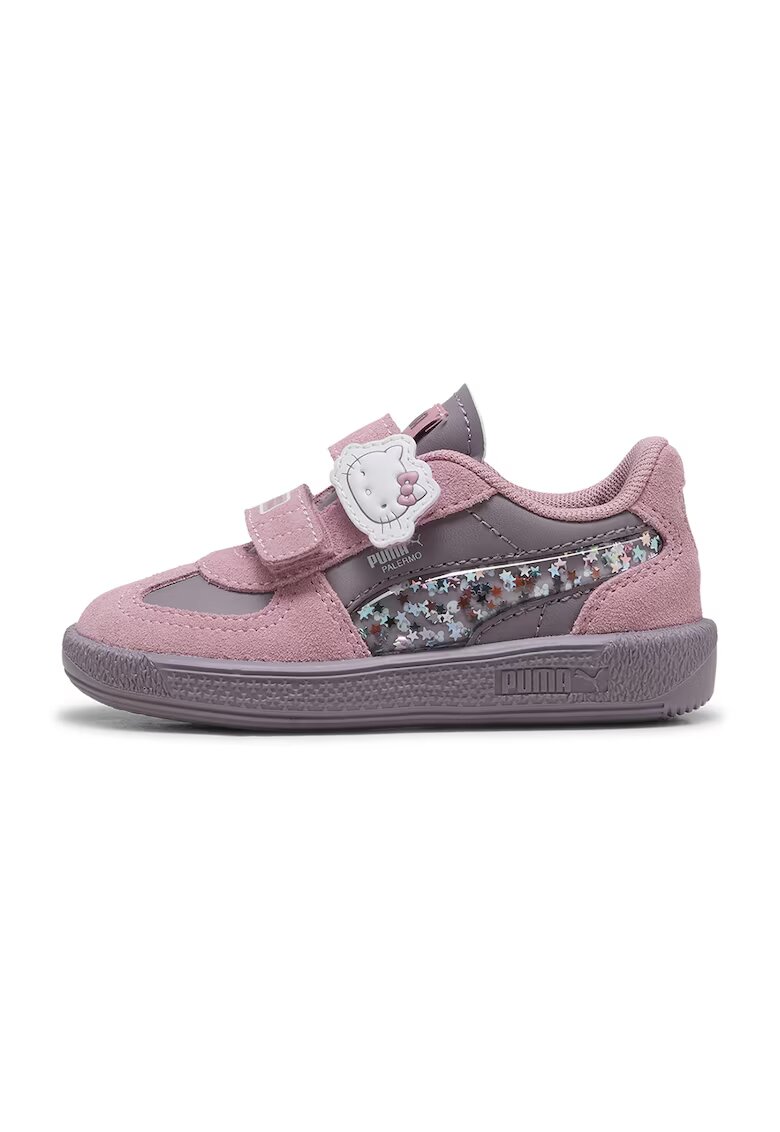 Puma Pantofi sport Palermo cu detalii Hello Kitty&Friends - Alb/Roz somon