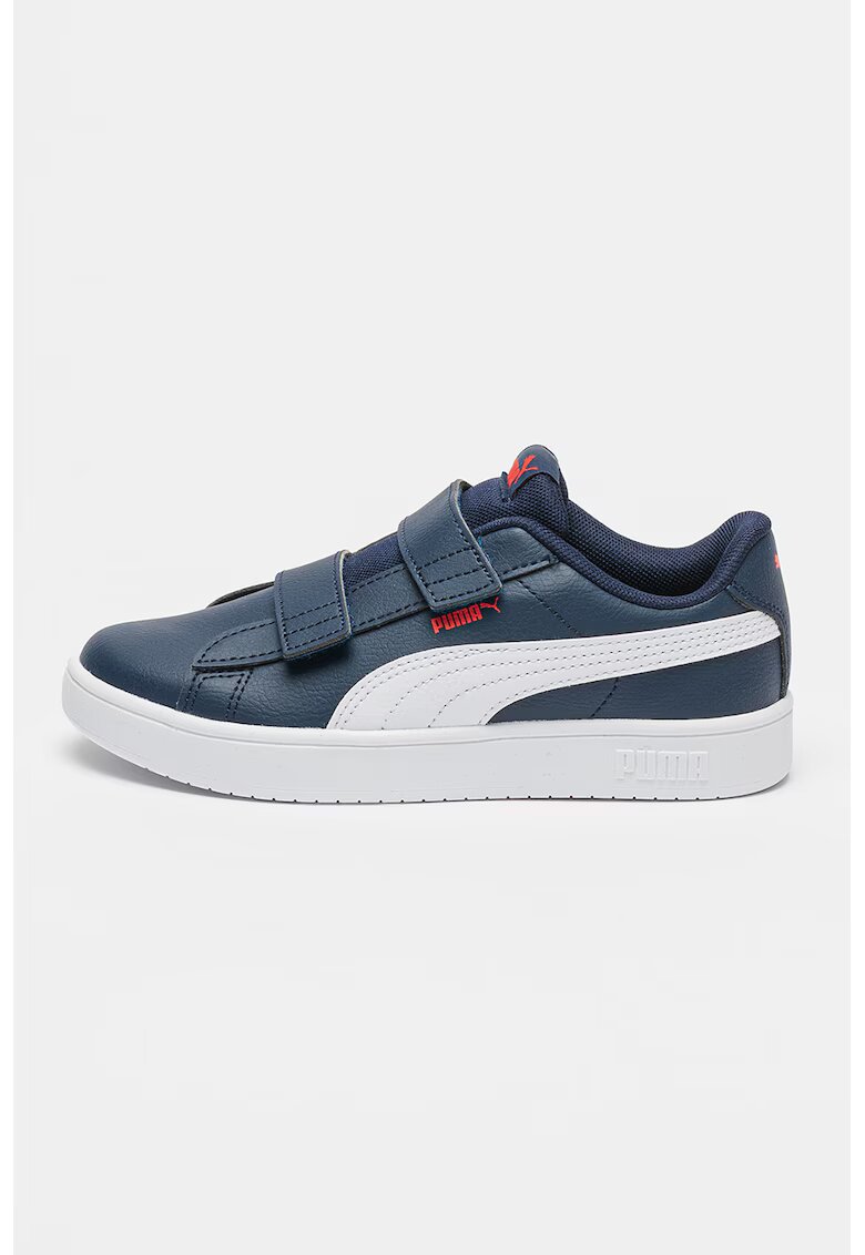 Puma Pantofi sport Rickie Classic cu velcro - Alb/Bleumarin