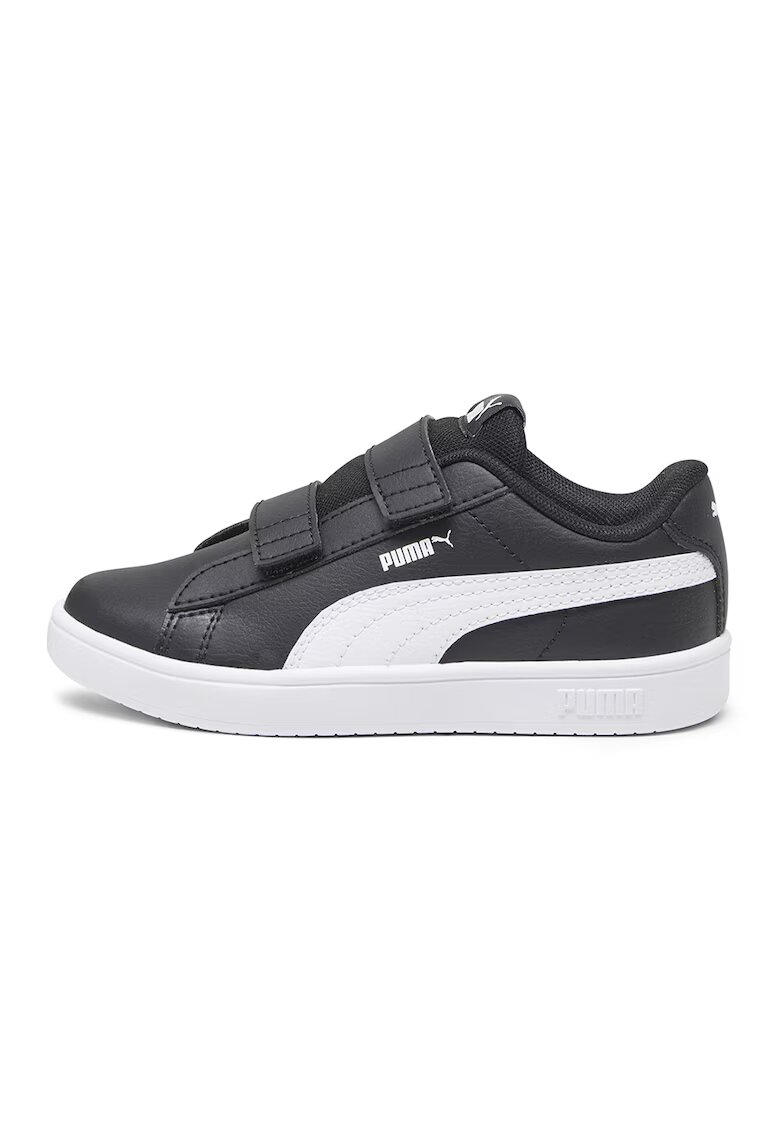 Puma Pantofi sport Rickie Classic cu velcro - Alb/Negru
