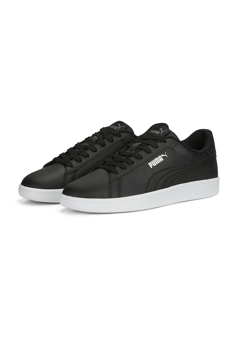 Puma Pantofi sport Smash 3.0 de piele ecologica si piele - Negru