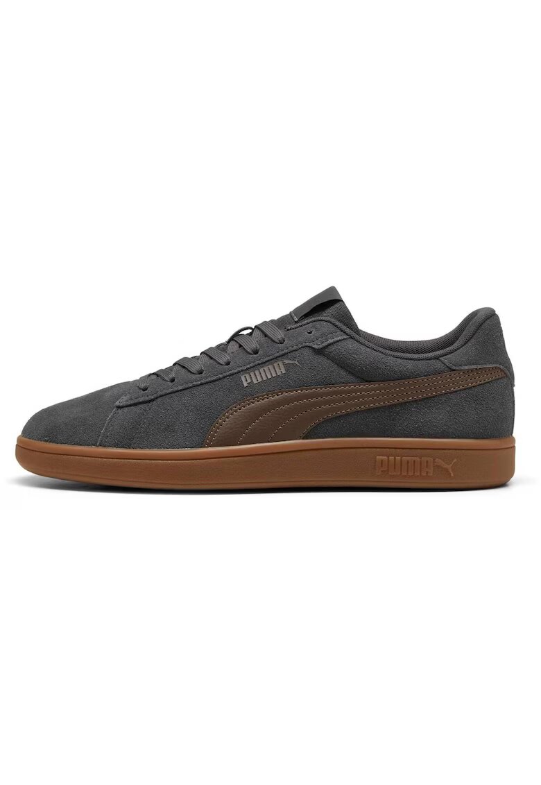 Puma Pantofi sport Smash 3.0 de piele intoarsa cu insertii de piele - Gri