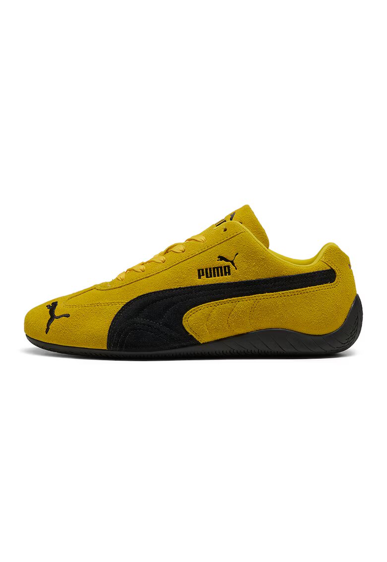 Puma Pantofi sport Speedcat OG unisex din piele intoarsa - Negru/Galben mustar