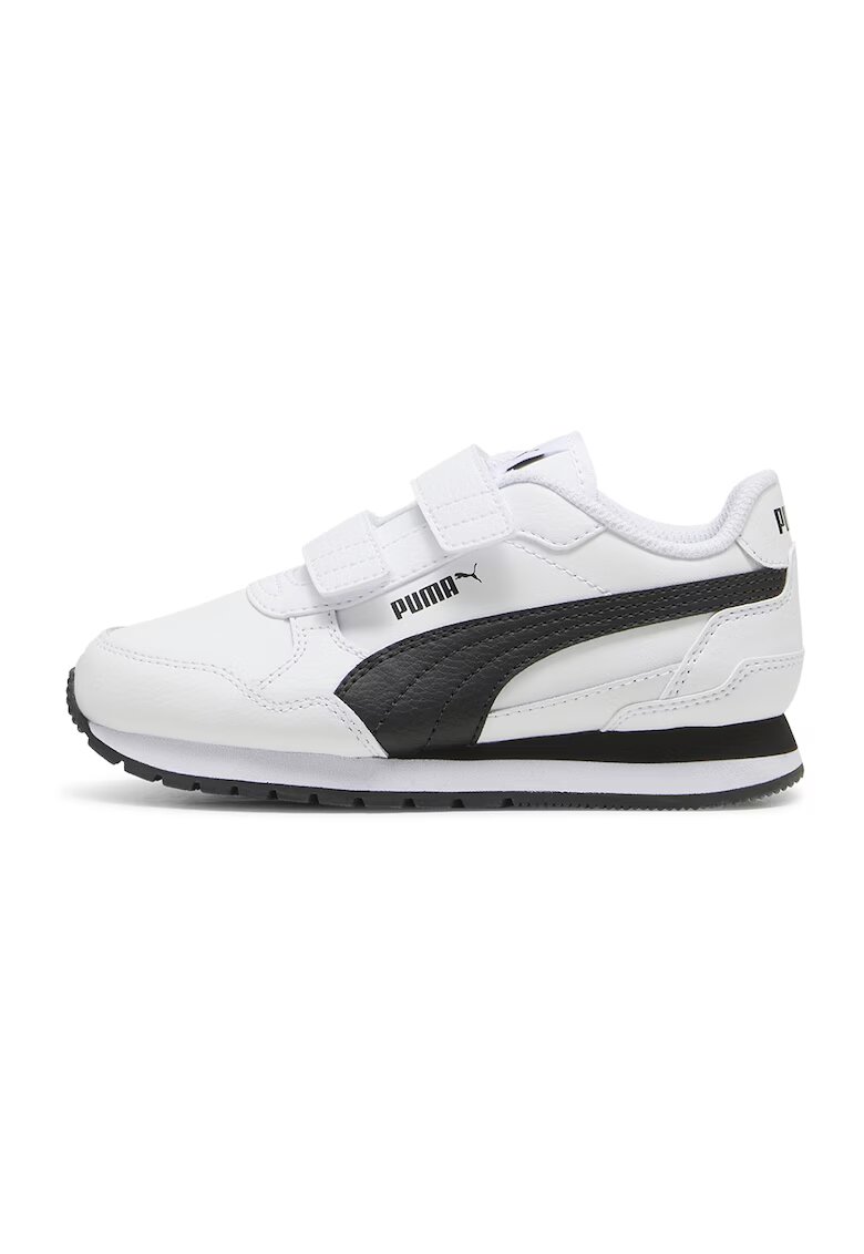 Puma Pantofi sport ST Runner v4 cu inchidere velcro - Negru/Alb optic