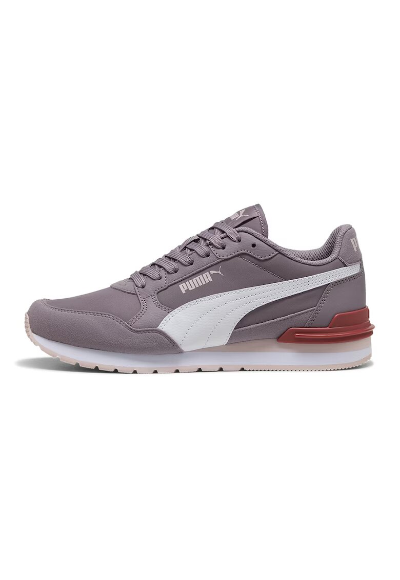 Puma Pantofi sport ST Runner v4 NL din material textil cu insertii de piele ecologica - Alb/Lila pal