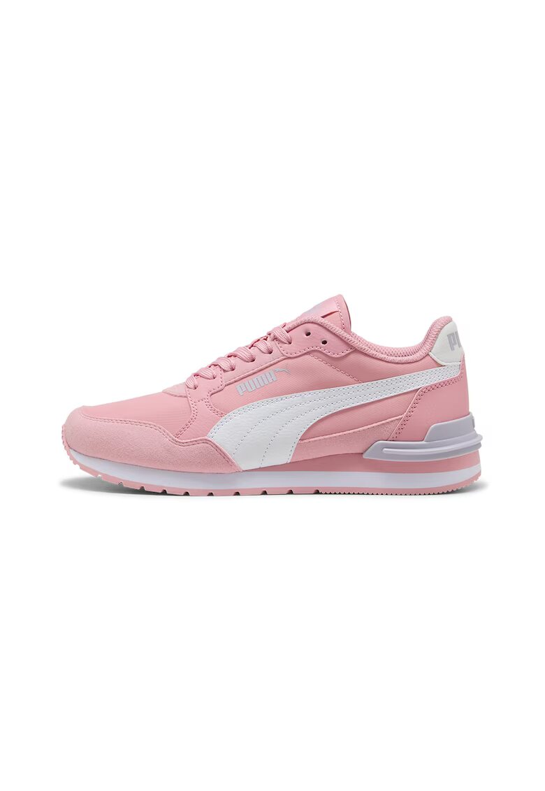 Puma Pantofi sport ST Runner v4 NL din piele ecologica cu insertii din material textil - Roz deschis/Alb optic