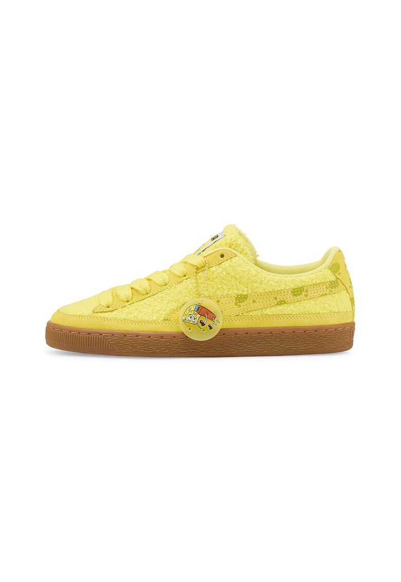 Puma Pantofi sport unisex cu garnituri de piele intoarsa SpongeBob - Galben
