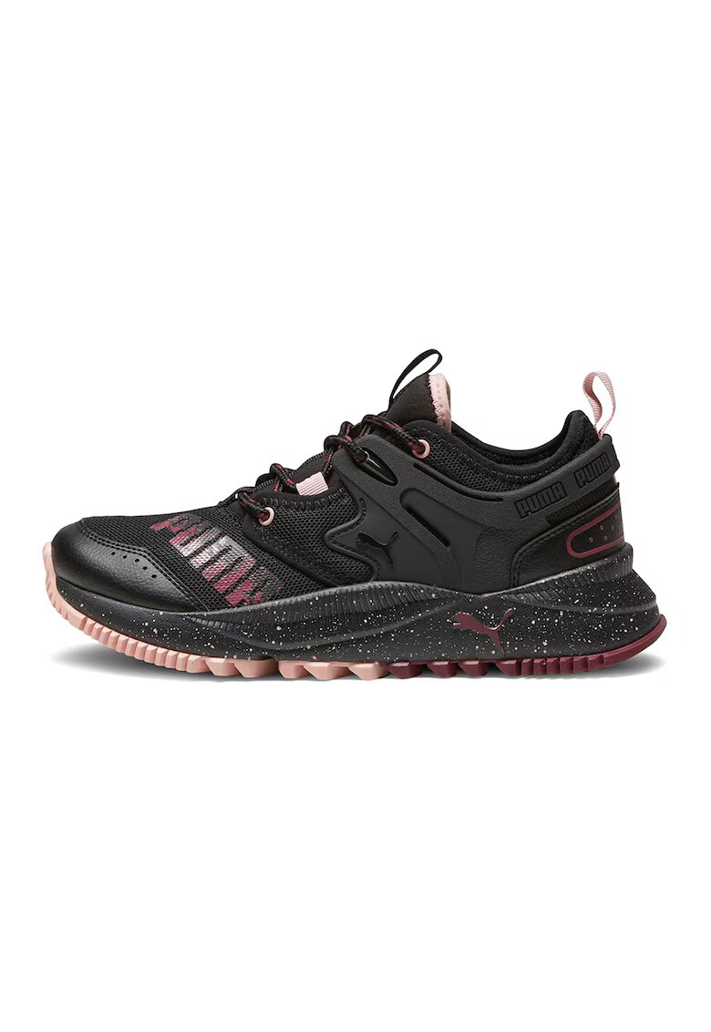 Puma Pantofi sport unisex cu insertii de plasa Pacer Future - Visiniu/Negru