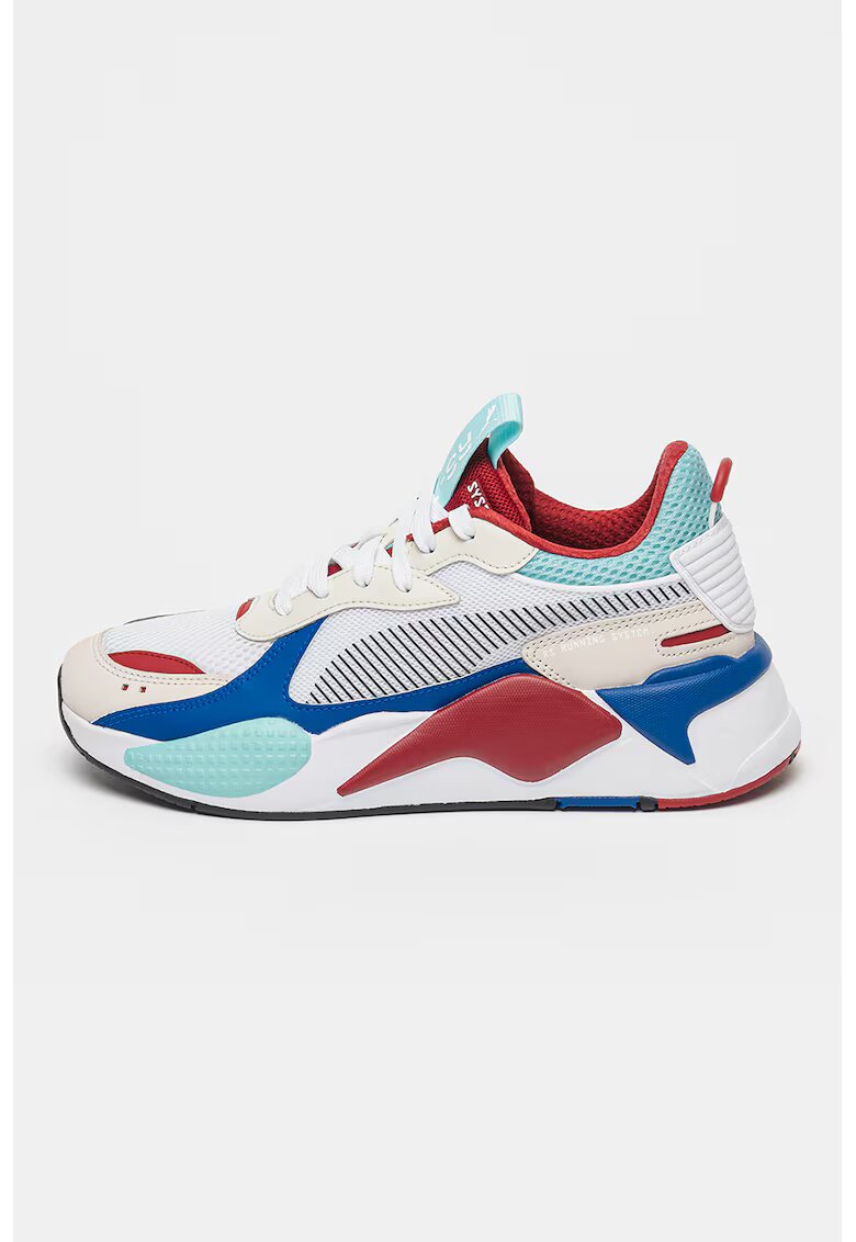 Puma Pantofi sport unisex cu model colorblock RS-X Toys - Alb/Visiniu/Albastru