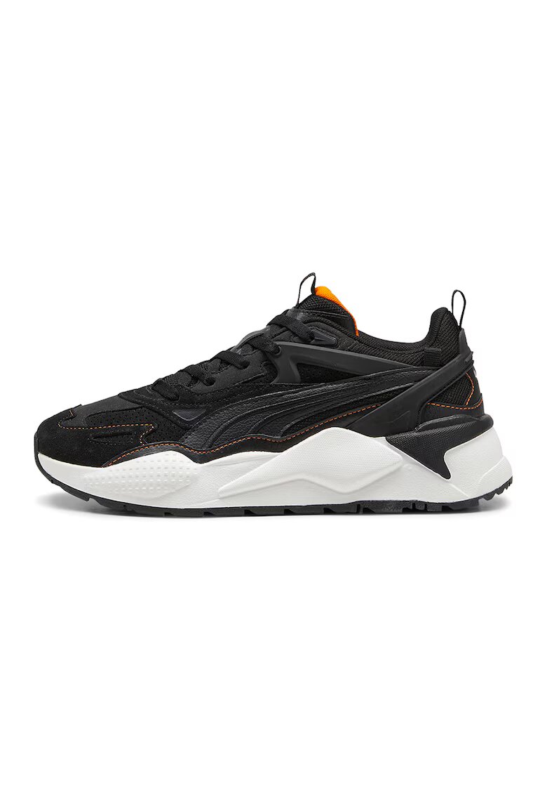 Puma Pantofi sport unisex cu perforatii RS-X Efekt - Negru/Portocaliu