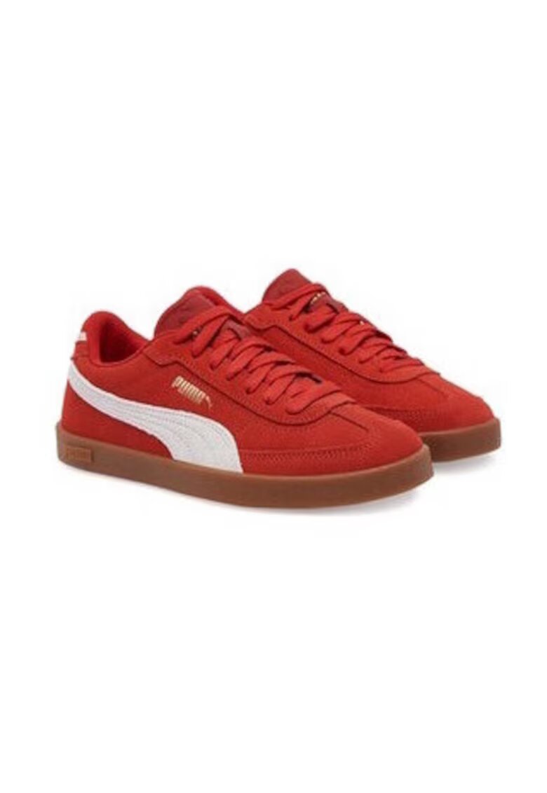Puma Pantofi sport Unisex - Piele naturala - Rosu - Rosu
