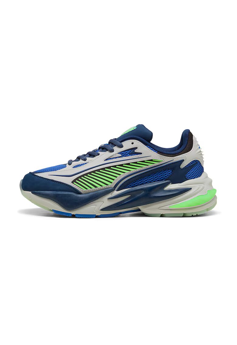 Puma Pantofi sport wedge Surge - Alb/Verde neon/Bleumarin
