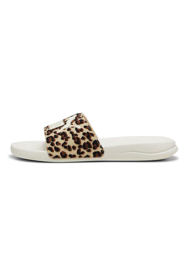 Puma Papuci cu animal print Popcat 20 I Am The Drama - Negru/Bej