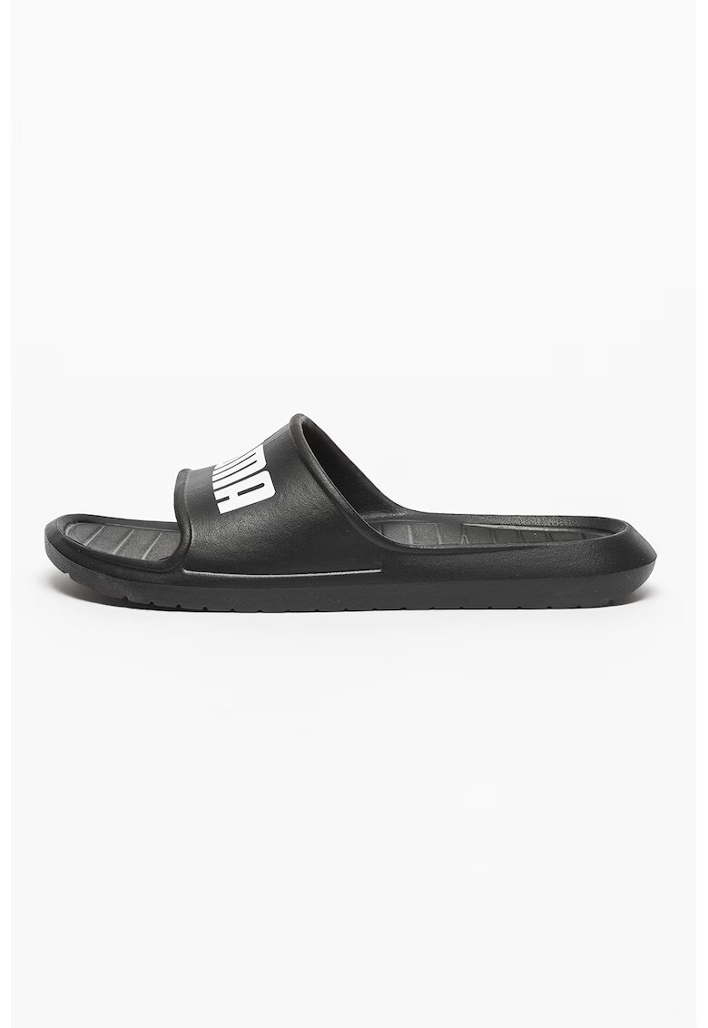 Puma Papuci cu imprimeu logo Divecat v2 Lite - Alb/Negru stins