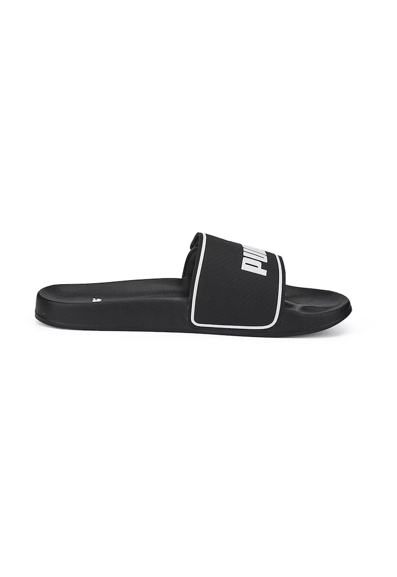 Puma Papuci unisex cu velcro si imprimeu logo - Negru/Alb optic