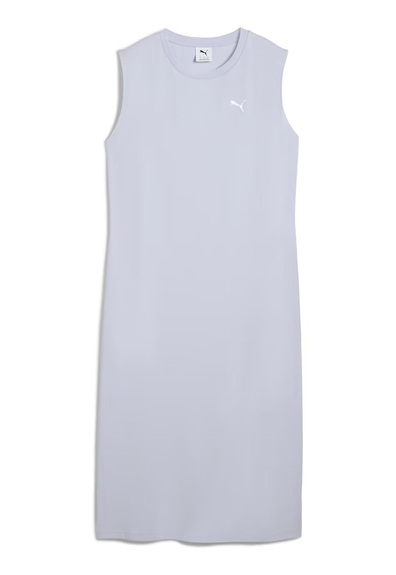 Puma Rochie fara maneci cu logo discret - Albastru deschis