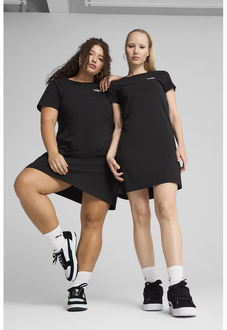 Puma Rochie-tricou cu detaliu logo - Negru