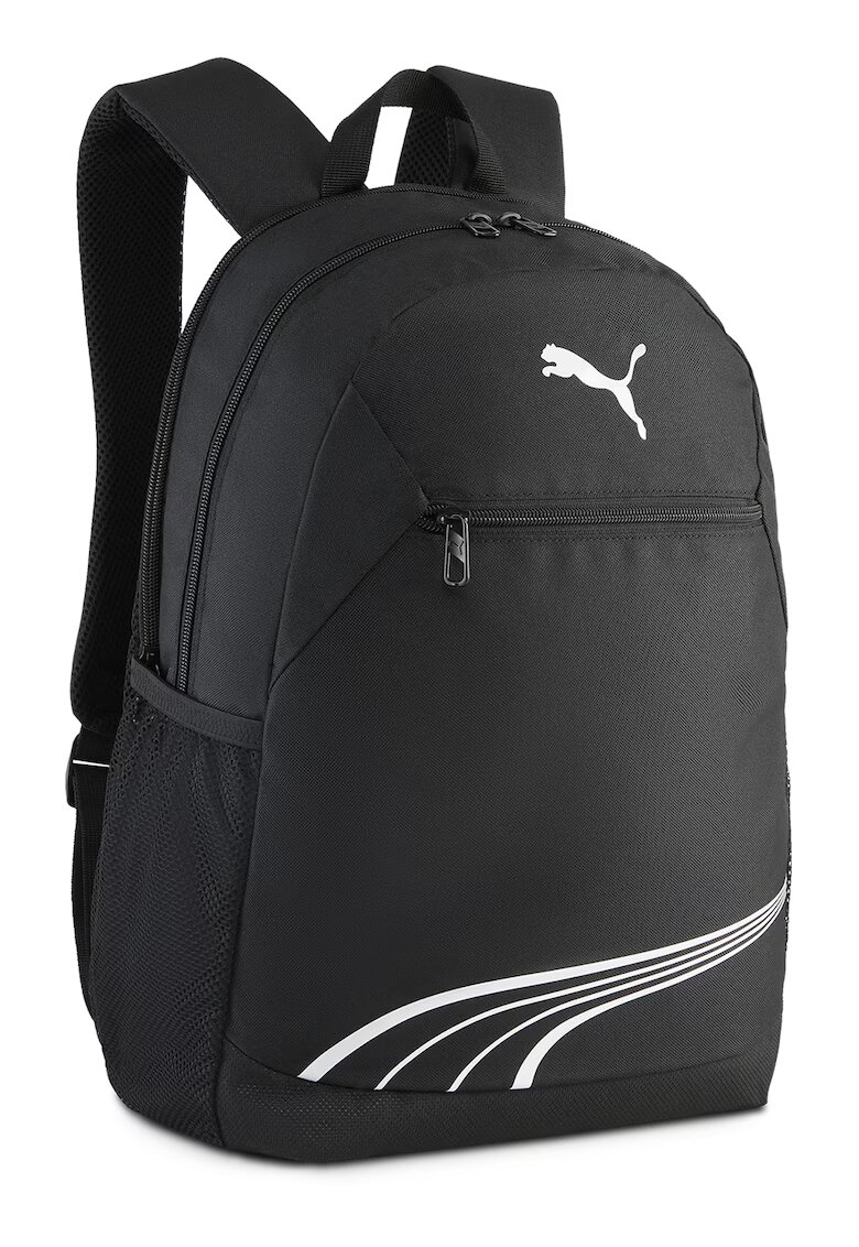 Puma Rucsac cu buzunare exterioare FUNDAMENTAL - 20 L - Negru/Alb optic